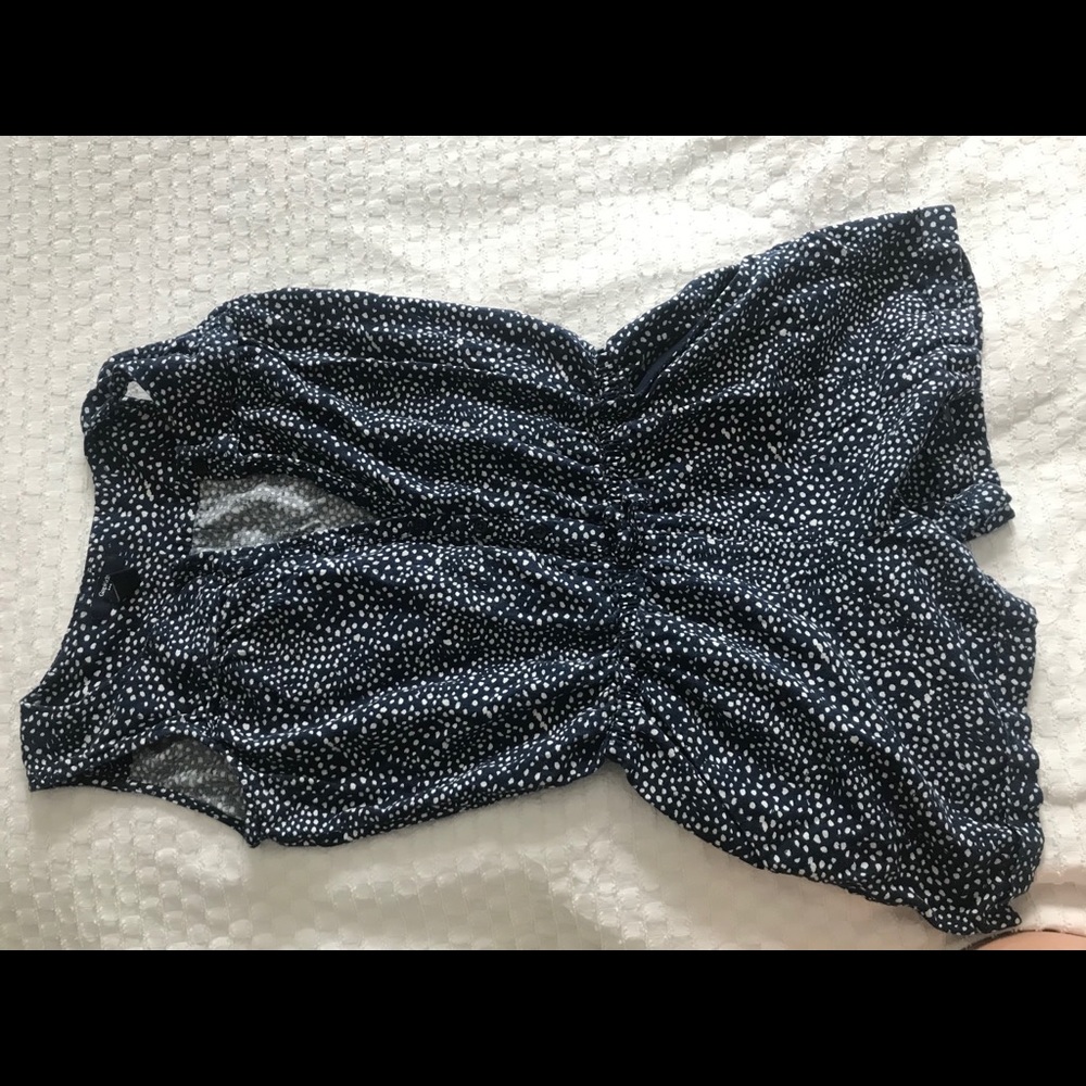 Navy blue girls romper